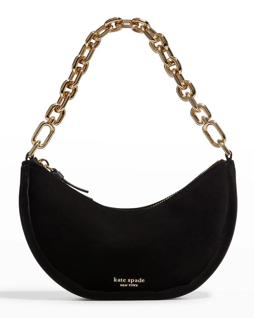 商品Kate Spade|smile velvet shoulder bag,价格¥983,第1张图片