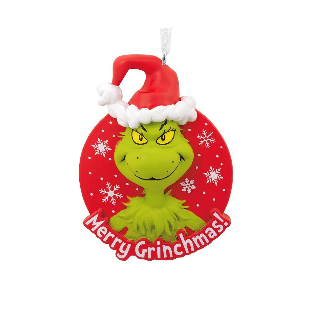 商品Hallmark|Dr. Seuss How the Grinch Stole Christmas Merry Grinchmas Ornament,价格¥53,第1张图片