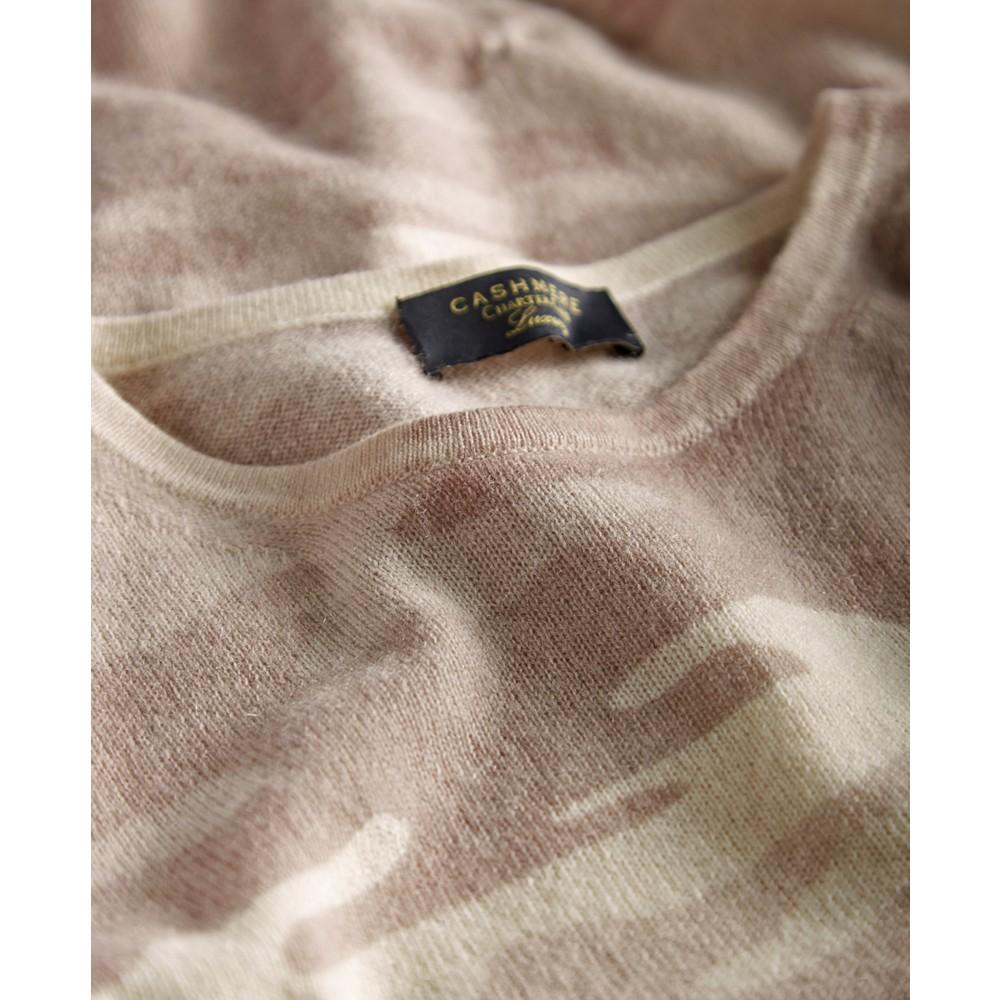 Women's 100% Cashmere Camo Sweater, Created for Macy's商品第5张图片规格展示