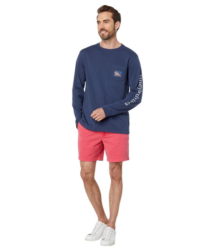 商品Vineyard Vines|Long Sleeve Fireworks Sunset Pocket T-Shirt,价格¥332,第6张图片详细描述