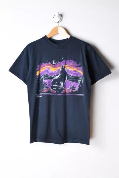 Vintage 90s Arizona Moonlight Wolf T-Shirt商品第1张图片规格展示