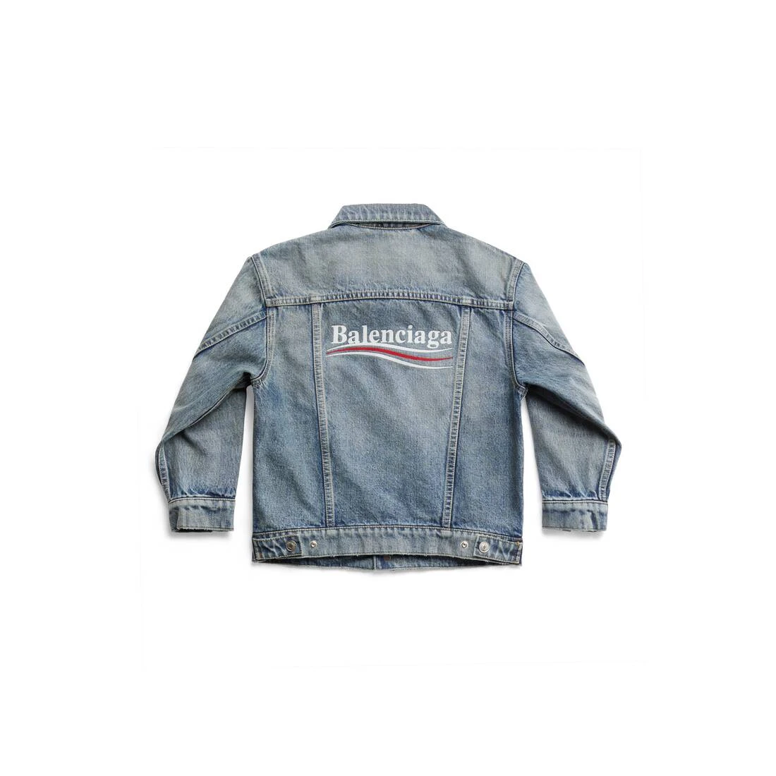 【预售】 巴黎世家 25春夏 儿童 夹克 Kids - Political Campaign Oversized Jacket in Light Blue 744832TNW014012  商品