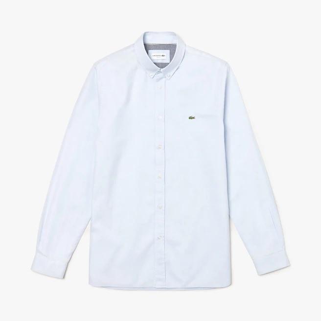 Lacoste Live Embroidery Cotton Shirt Light Blue商品第1张图片规格展示