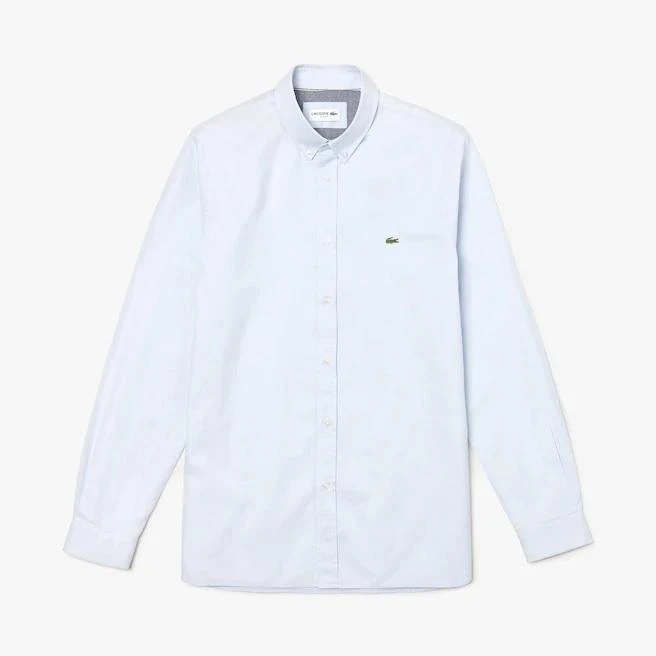 商品Lacoste|Lacoste Live Embroidery Cotton Shirt Light Blue,价格¥1050,第1张图片