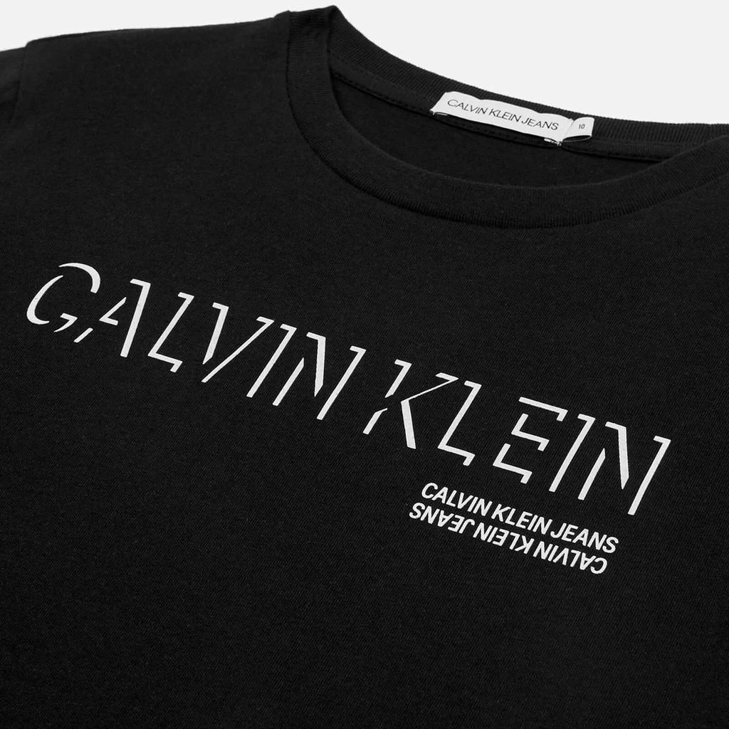 商品Calvin Klein|Calvin Klein Boys' Shadow Logo T-Shirt - Ck Black,价格¥167,第3张图片详细描述