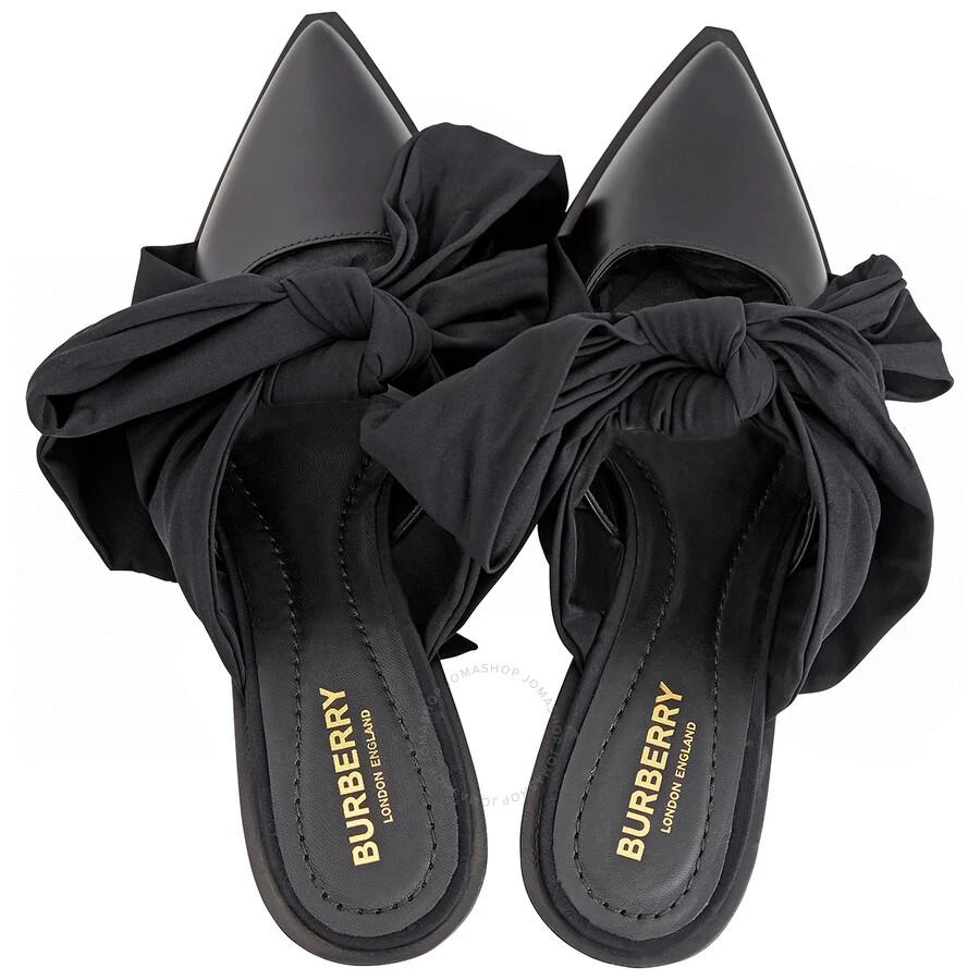 商品Burberry|Black Synthetic Tillington Ankle-wrap Mules,价格¥907,第3张图片详细描述