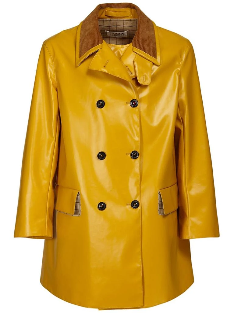商品MAISON MARGIELA|Coated Cotton Double Breast Raincoat,价格¥7254,第1张图片
