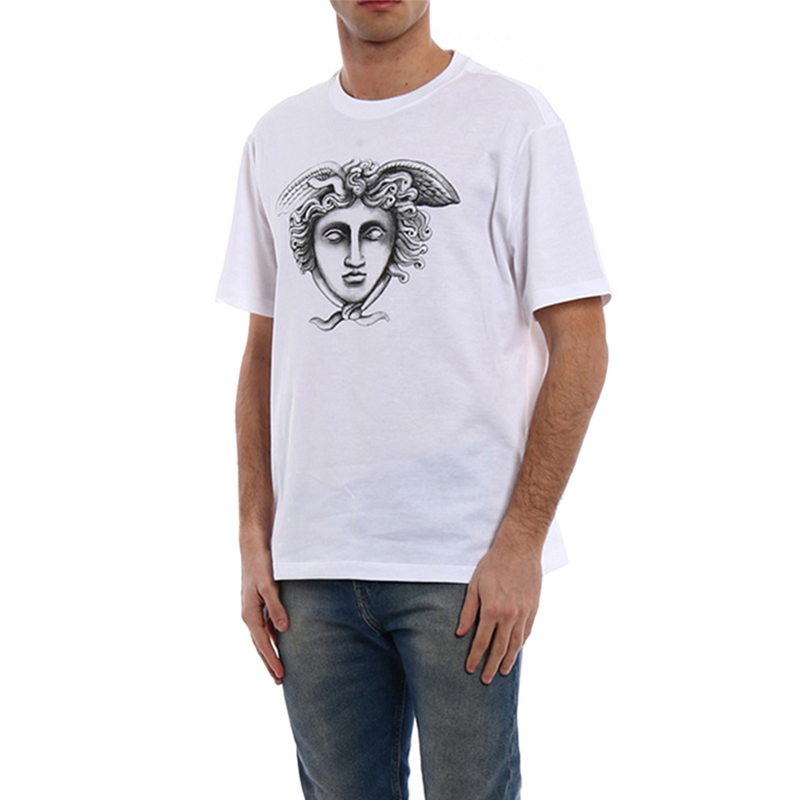 VERSACE 范思哲 白色男士短袖T恤 A79324-A224589-A001商品第3张图片规格展示