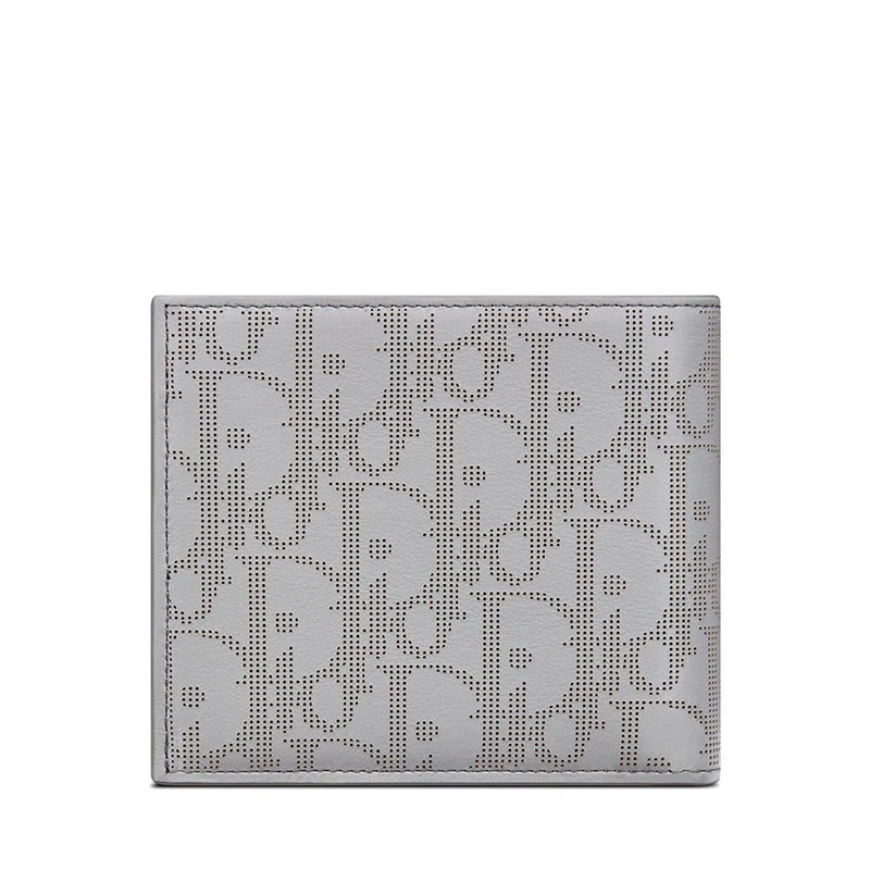 商品Dior|【预售3-7天】DIOR/迪奥 21春夏 穿孔工艺灰色Dior Oblique Galaxy 小牛皮皮夹钱包2ESBC027VPD_H860,价格¥4524,第5张图片详细描述