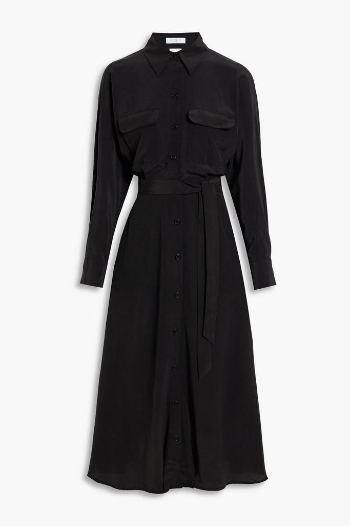 商品Equipment|Haelee silk crepe de chine midi shirt dress,价格¥2105,第5张图片详细描述