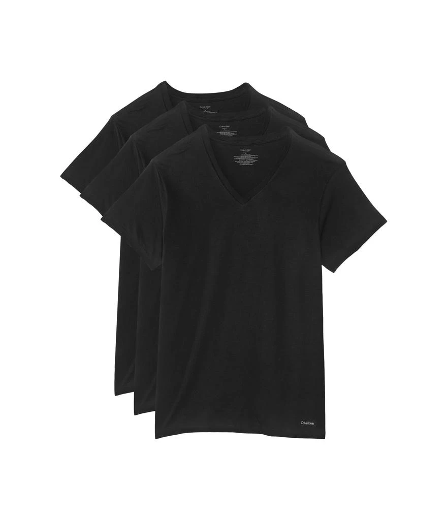 商品Calvin Klein|Cotton Classics Multipack Short Sleeve V-Neck,价格¥329,第1张图片