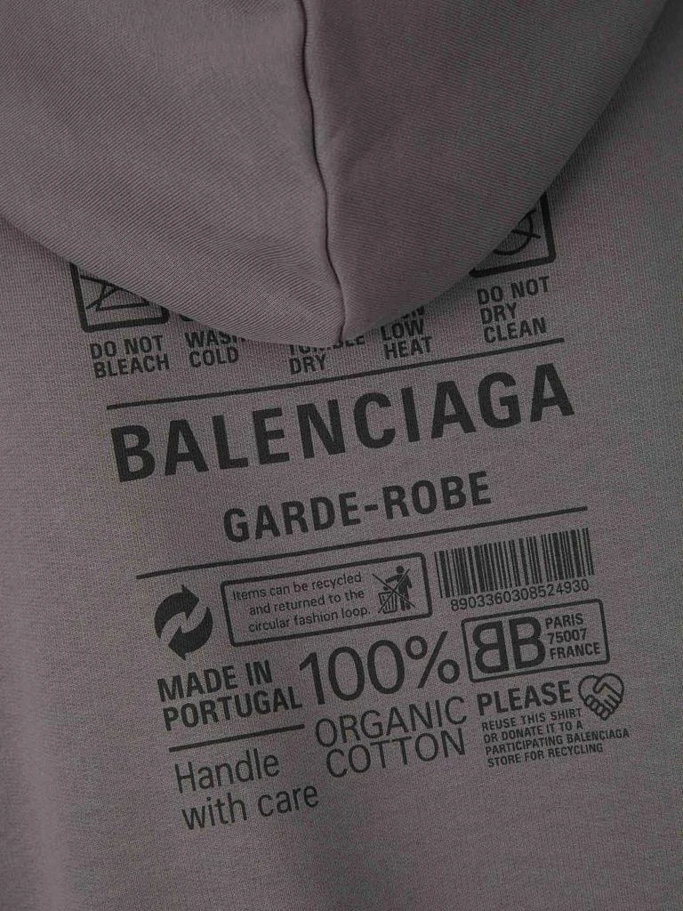 商品Balenciaga|Balenciaga Logo Printed Oversized Hoodie,价格¥3882,第5张图片详细描述