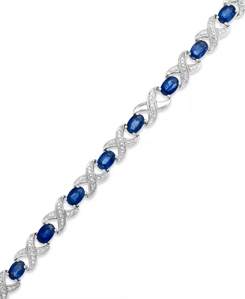 商品Macy's|Gemstone and Diamond Accent XO Bracelet in Sterling Silver,价格¥4428,第1张图片