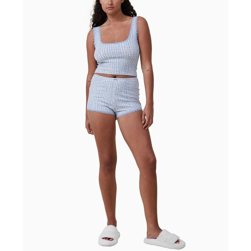 商品Cotton On|Women's Rib Lace Tank Top,价格¥186,第4张图片详细描述