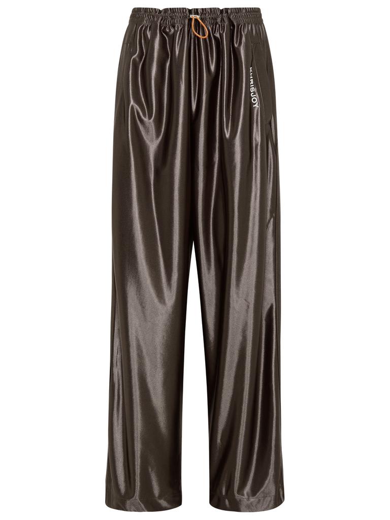 METALLIC SILVER POLYESTER PANTS商品第1张图片规格展示