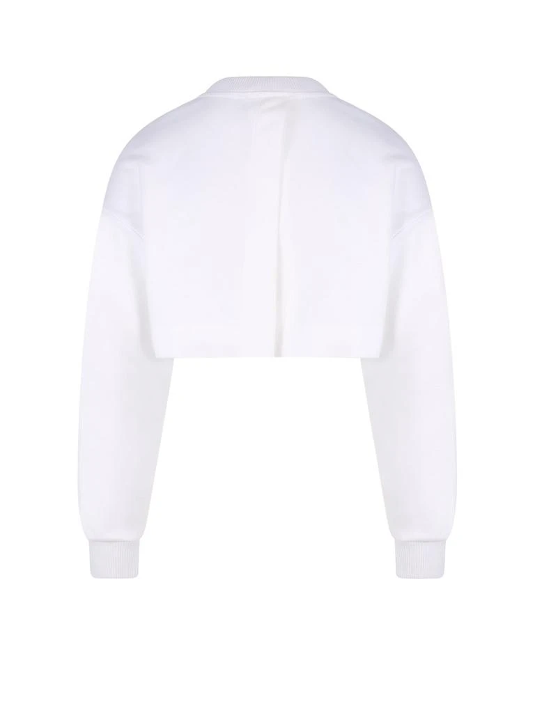 商品Alexander McQueen|Alexander McQueen Long Sleeved Crewneck Cropped Sweatshirt,价格¥3735,第2张图片详细描述