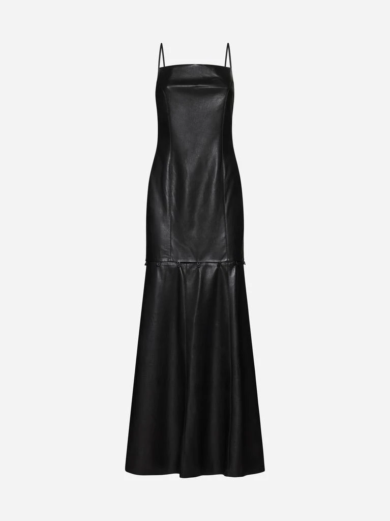 商品Nanushka|Frera vegan leather long dress,价格¥2436,第1张图片