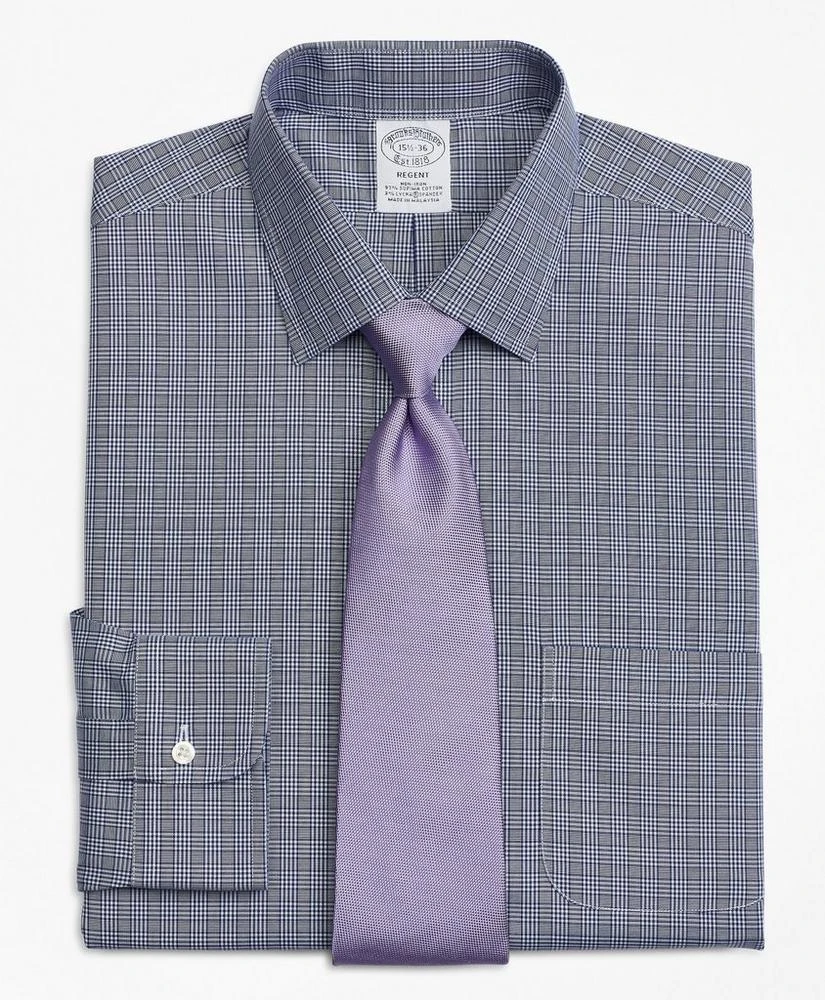 商品Brooks Brothers|Stretch Regent Regular-Fit Dress Shirt, Non-Iron Glen Plaid,价格¥399,第1张图片