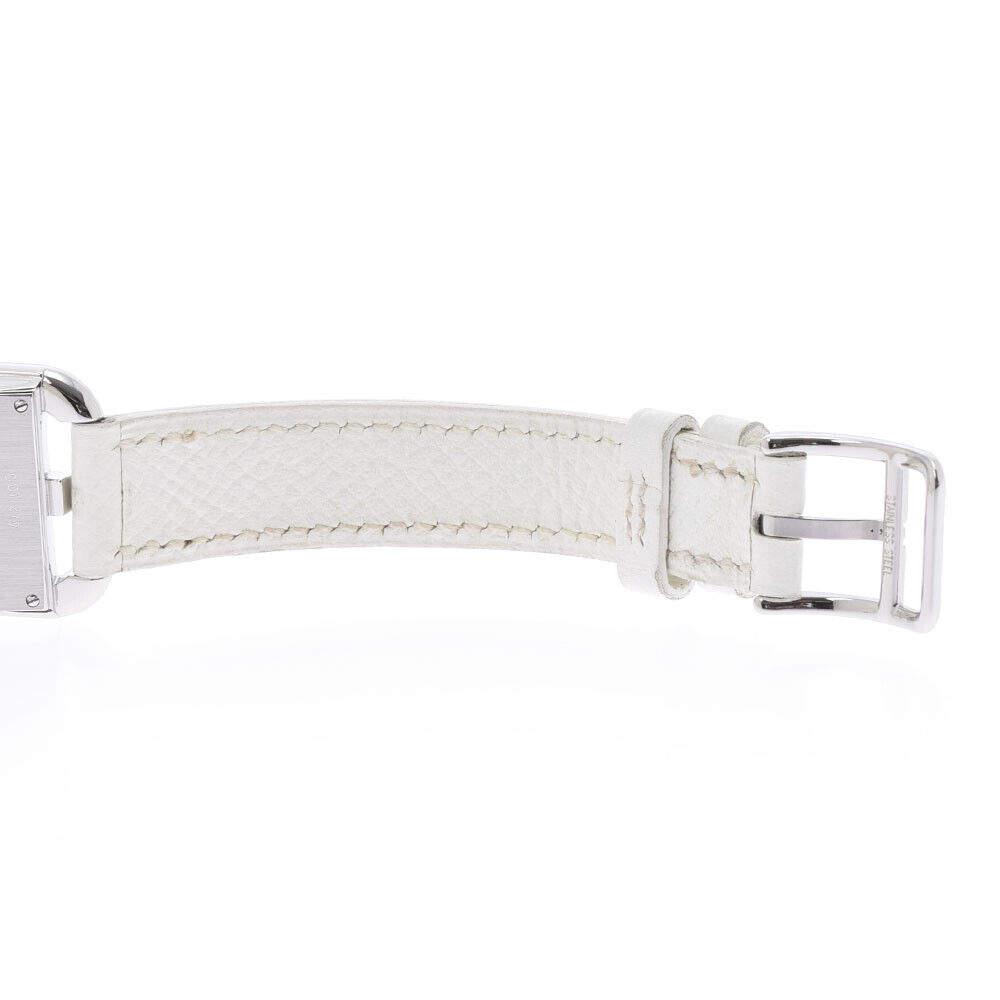 Hermes White Stainless Steel Cape Cod CC1.210 Quartz Women's Wristwatch 23 mm商品第8张图片规格展示