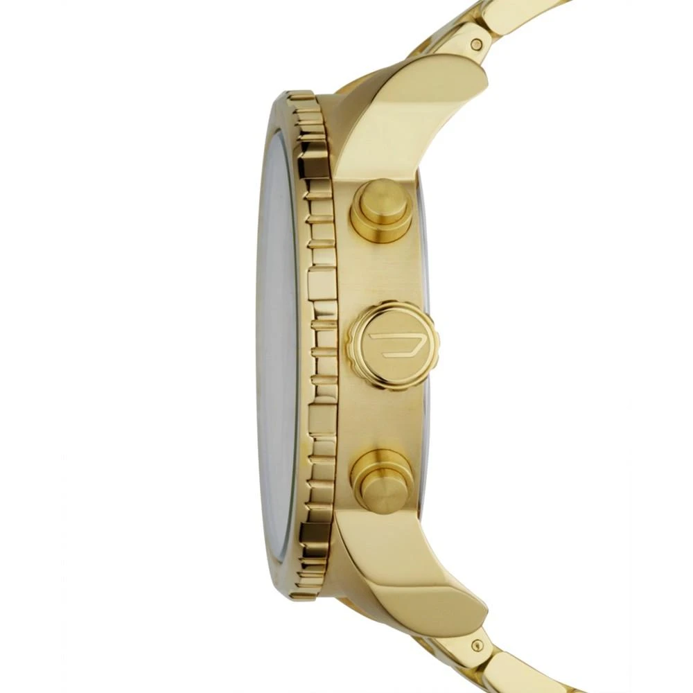 商品Diesel|Men's Watch Chronograph Gold-Tone Stainless Steel Bracelet 51mm DZ4268,价格¥1024,第2张图片详细描述