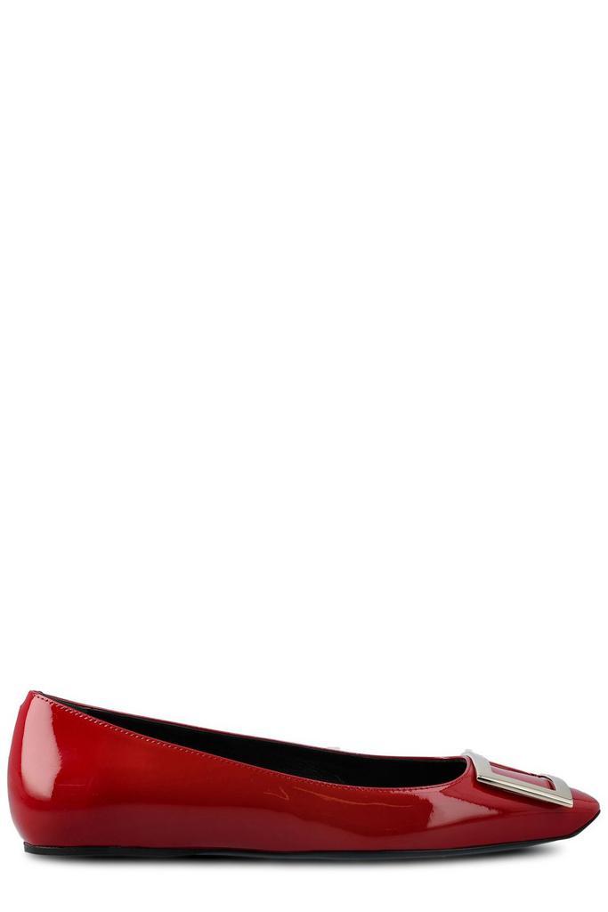 商品Roger Vivier|Roger Vivier Trompette Buckle Ballerina Flats,价格¥4658,第1张图片