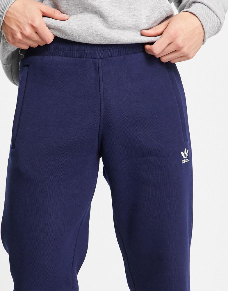 adidas Originals Trefoil Essentials logo joggers in navy商品第3张图片规格展示