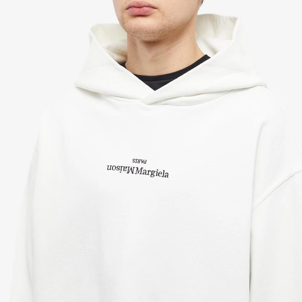 商品MAISON MARGIELA|Maison Margiela Upside Down Logo Hoodie,价格¥3294,第5张图片详细描述