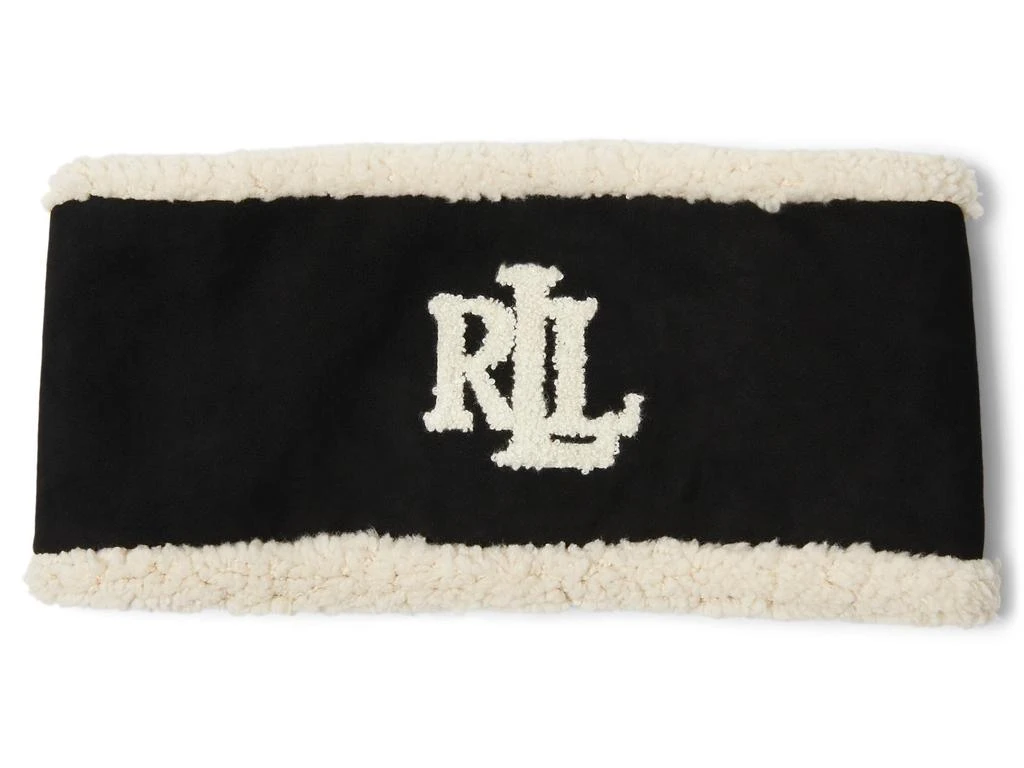 商品Ralph Lauren|Faux Fur Real Suede Logo Headband,价格¥308,第1张图片