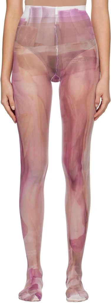 商品Acne Studios|Purple Printed Tights,价格¥278,第1张图片