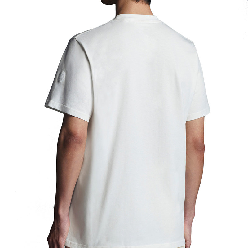 【预售3-7天】Moncler/蒙克莱 22年早春新款 1952系列 男士丝绸白色纯棉徽标图案短袖T恤H10928C000028390T034商品第5张图片规格展示
