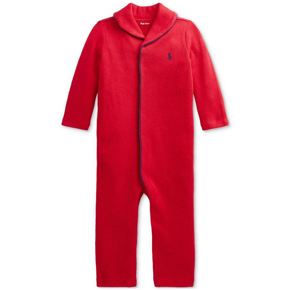 商品Ralph Lauren|Ralph Lauren Baby Boys Cotton Coverall,价格¥336,第1张图片