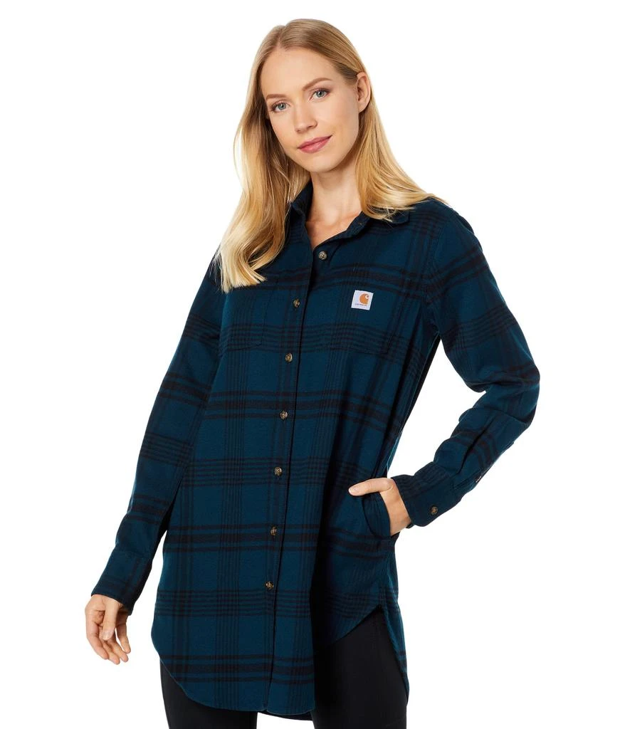 商品Carhartt|Rugged Flex® Relaxed Fit Midweight Flannel Long Sleeve Plaid Tunic,价格¥450,第1张图片