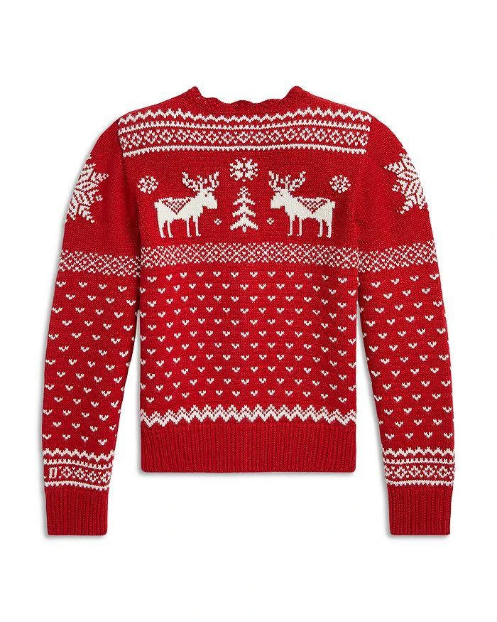 商品Ralph Lauren|Girls' Fair Isle Cardigan - Little Kid, Big Kid,价格¥307,第2张图片详细描述