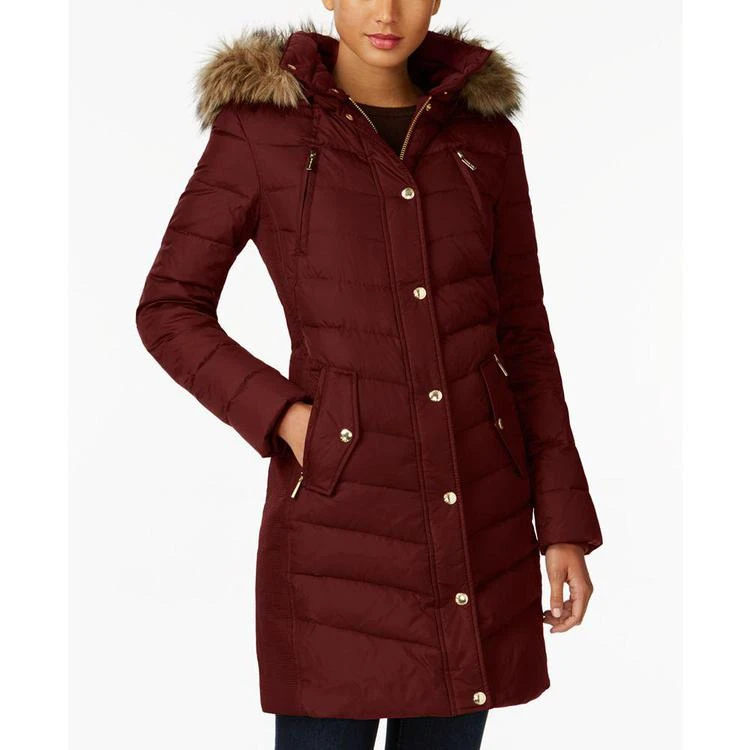 商品Michael Kors|MICHAEL  Faux-Fur-Trim Down Coat, Created for Macy's,价格¥1234,第3张图片详细描述