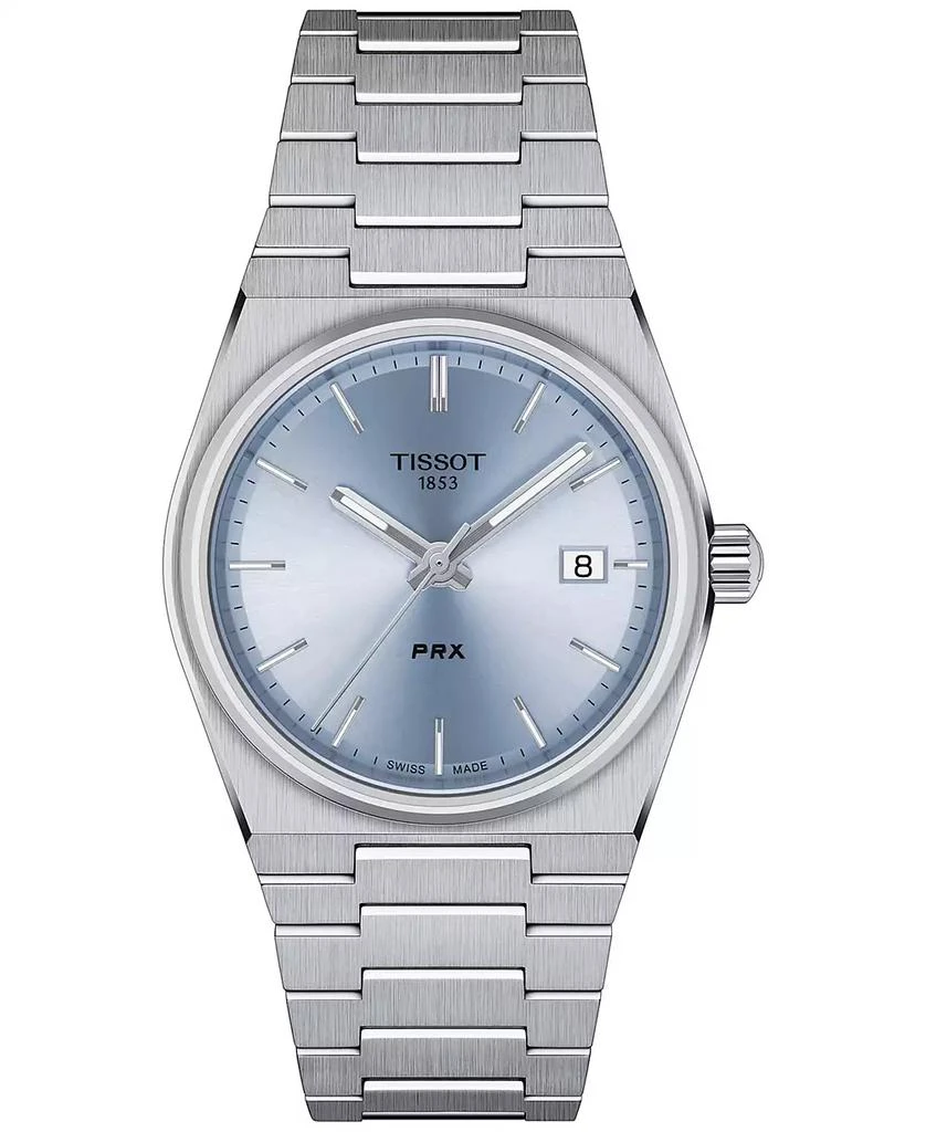 商品Tissot|Unisex PRX Silver-Tone Stainless Steel Bracelet Watch 35mm,价格¥3123,第1张图片