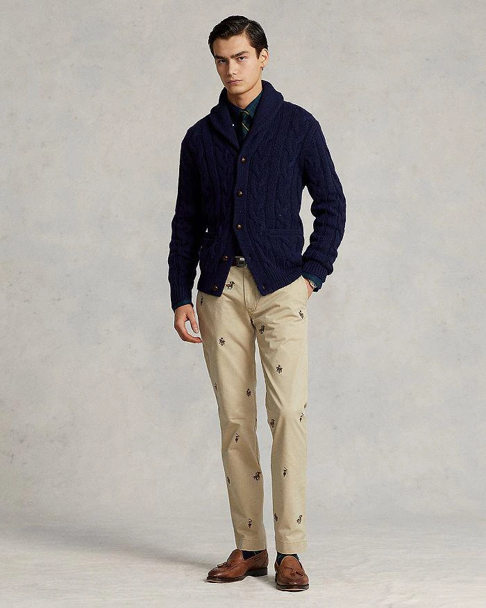 商品Ralph Lauren|Wool & Cashmere Cable Knit Shawl Collar Cardigan ,价格¥2065,第2张图片详细描述