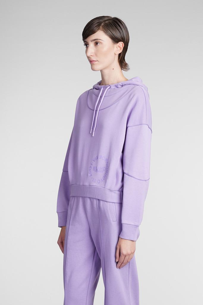 Emporio Armani Sweatshirt In Viola Cotton商品第4张图片规格展示