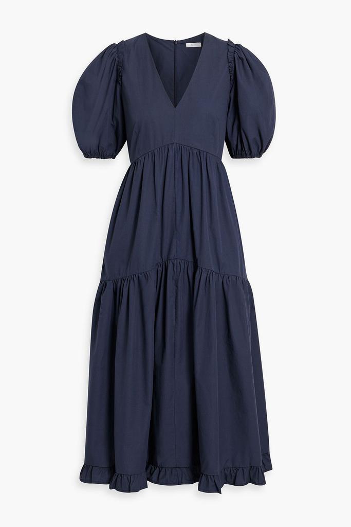 商品IRIS & INK|Cara tiered organic cotton-poplin midi dress,价格¥779,第1张图片