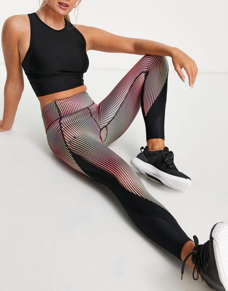 商品Under Armour|Under Armour Running Fly Fast ankle leggings in black and print,价格¥253,第4张图片详细描述