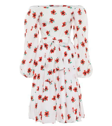 商品CAROLINE CONSTAS|Bea floral cotton midi dress,价格¥3008,第1张图片