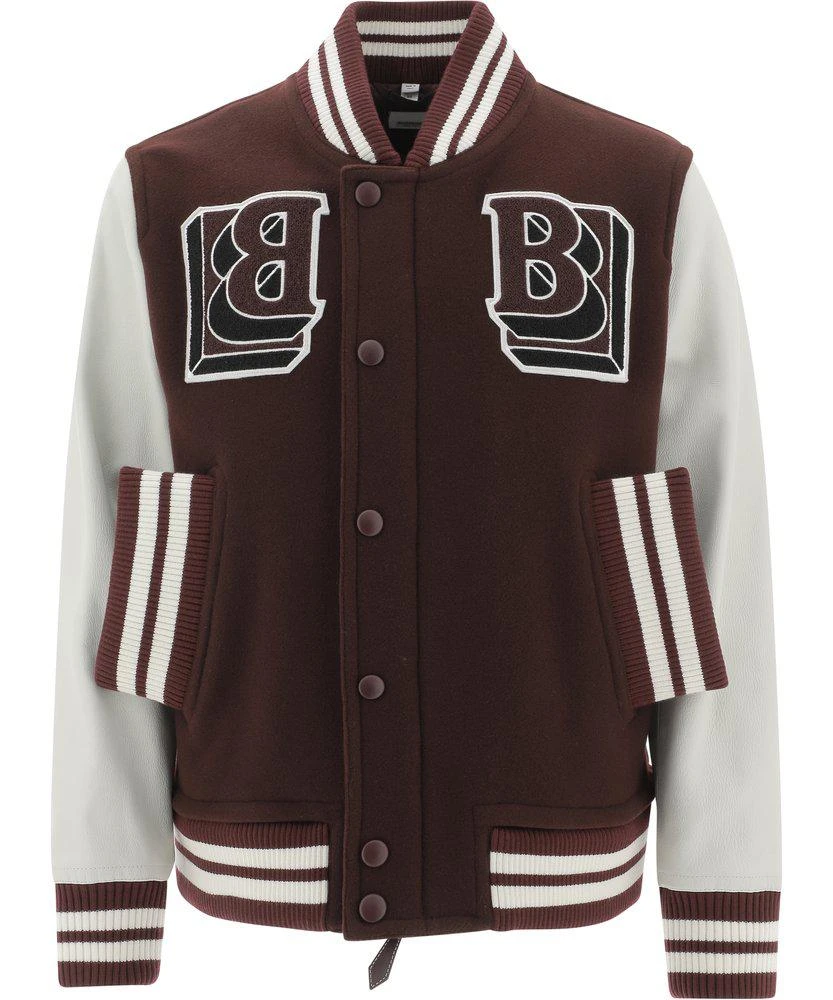 商品Burberry|Burberry Logo Patch Varsity Jacket,价格¥13773,第1张图片