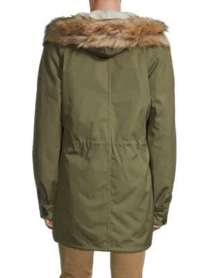 商品Sandro|Faux Fur-Trim Parka,价格¥1338,第2张图片详细描述