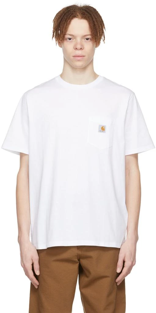 商品Carhartt WIP|White Cotton T-Shirt,价格¥280,第1张图片