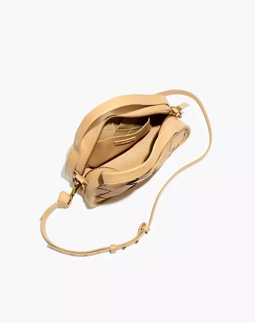 The Sydney Zip-Top Crossbody Bag: Woven Leather Edition商品第2张图片规格展示