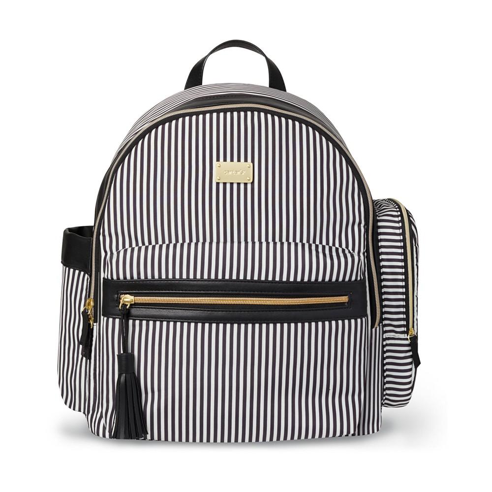 Handle It All Striped Backpack Diaper Bag