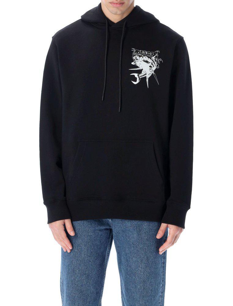 商品MSGM|MSGM Graphic Printed Drawstring Hoodie,价格¥769,第1张图片