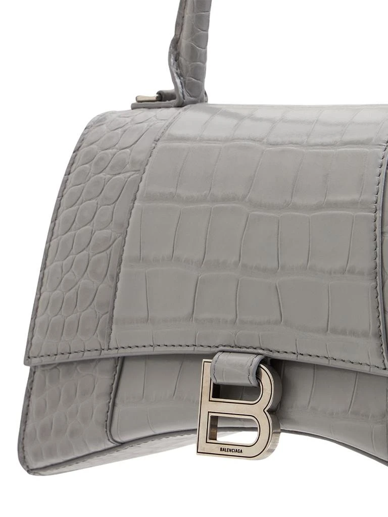 商品Balenciaga|Small Hourglass Embossed Leather Bag,价格¥23199,第4张图片详细描述