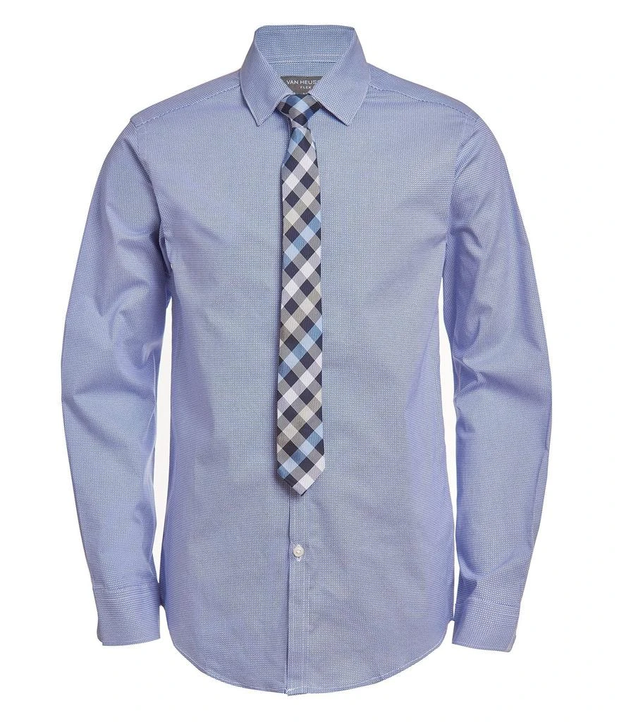 商品Van Heusen|Boys' Long Sleeve Dress Shirt and Tie Set,价格¥158,第1张图片