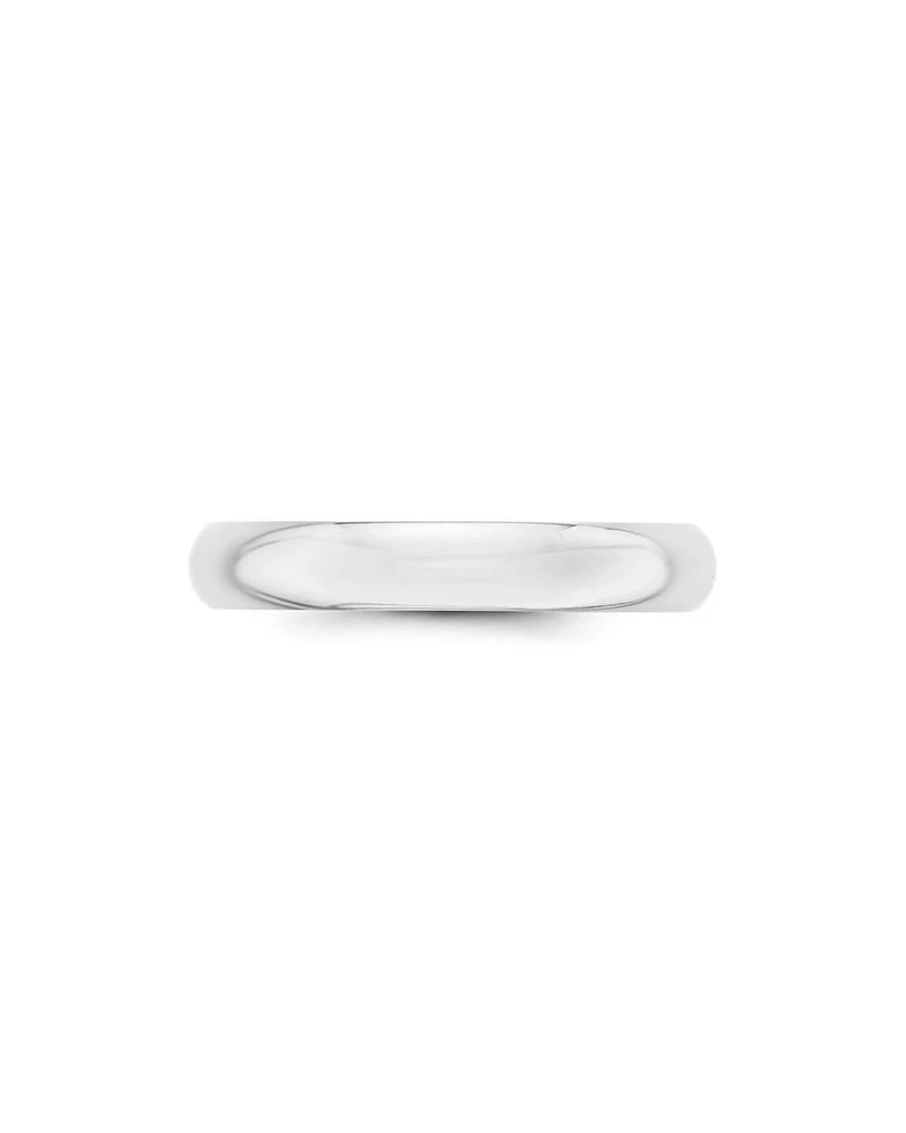 Men's 4mm Half Round Band Ring in 14K White Gold 商品