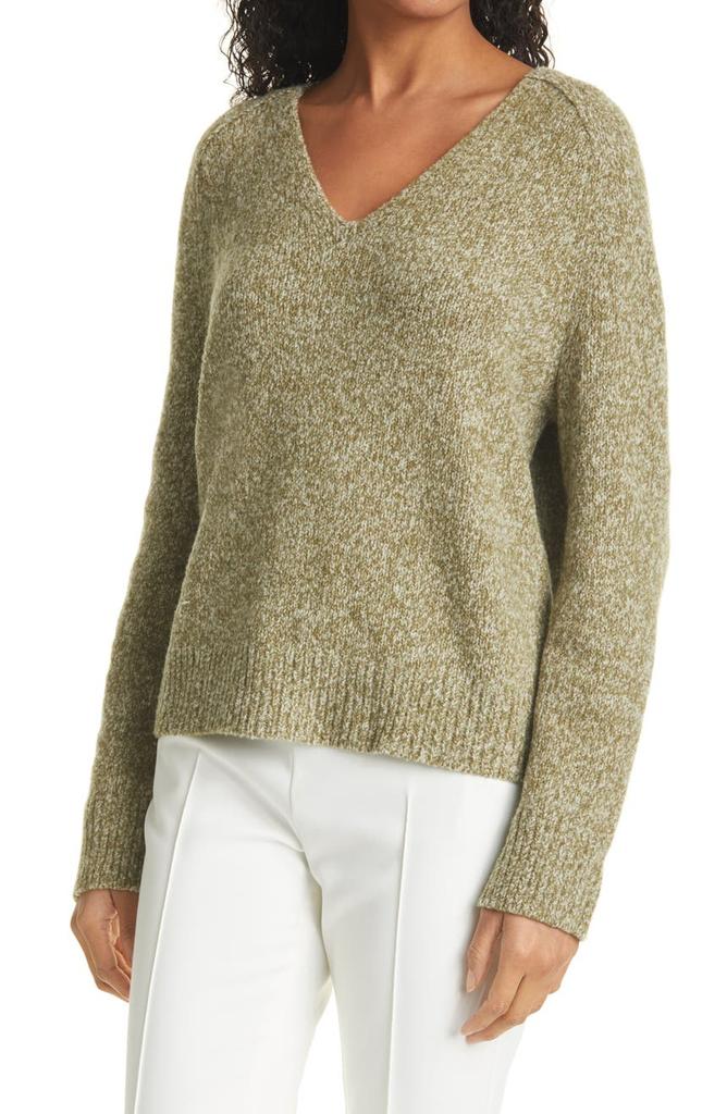 V-Neck Wool & Silk Blend Sweater商品第4张图片规格展示